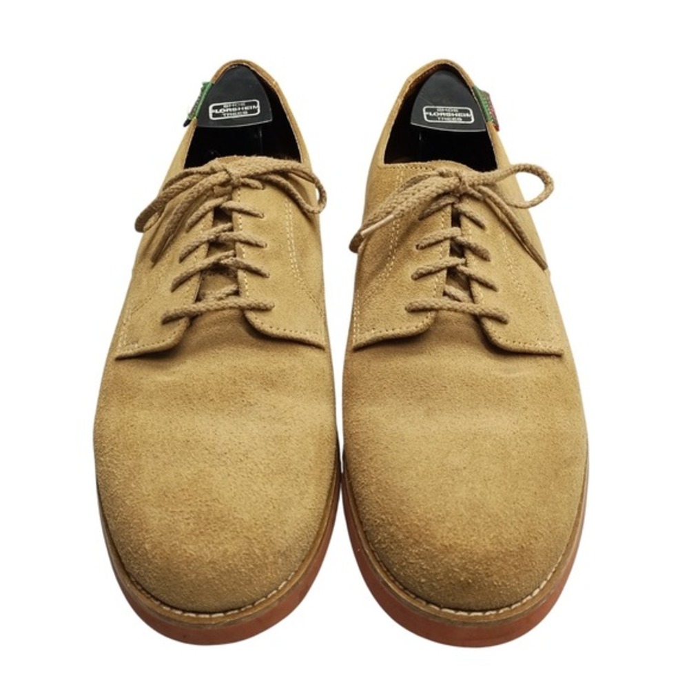 G.H. Bass & Co Oxford Shoes Womens US 7 Brown Suede Classic Cuban Heel Lace Up
